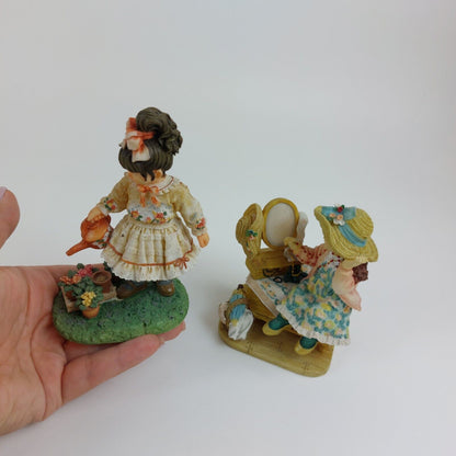 Christine Haworth Leonardo Figurine Set - Monday's Child & Greenfingers