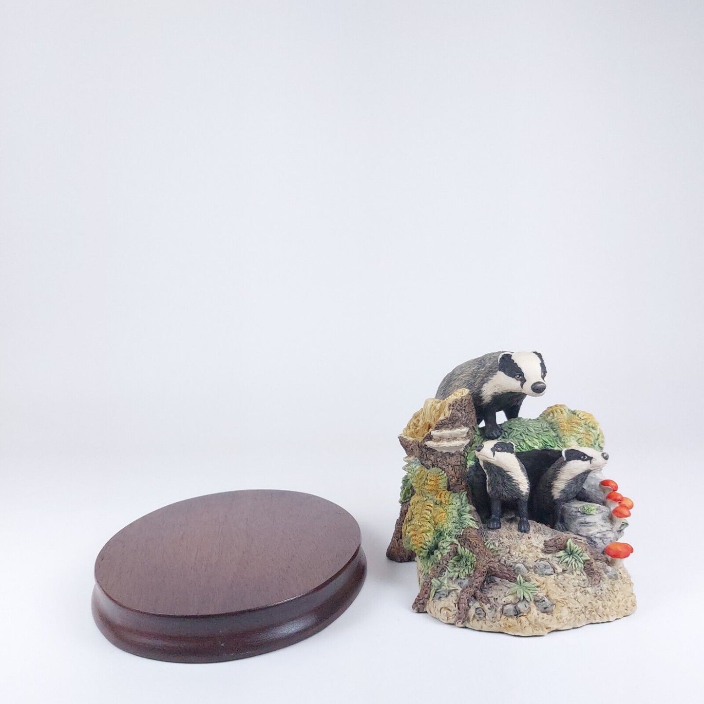 Border Fine Arts Badgers Figurine 1991 Handmade - David Walton Signed