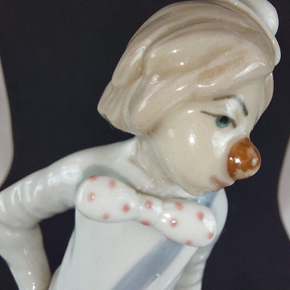 Casades Clown with Bag Porcelain Figurine- Collectible Spain 6 Inc