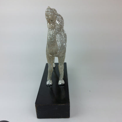 Silver-Plated Metal Camel Statue, Ornate 5.5 Inch Collectible