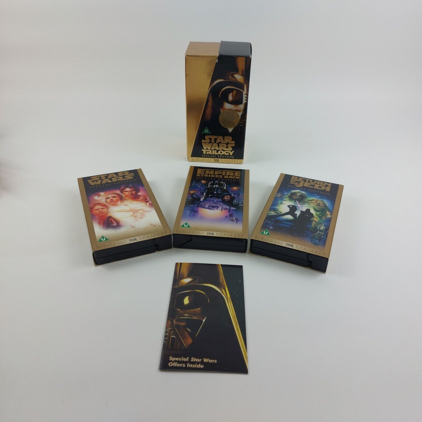 Star Wars Trilogy, Special Edition, Gold Box Set VHS 1997 Collectable See ThePic