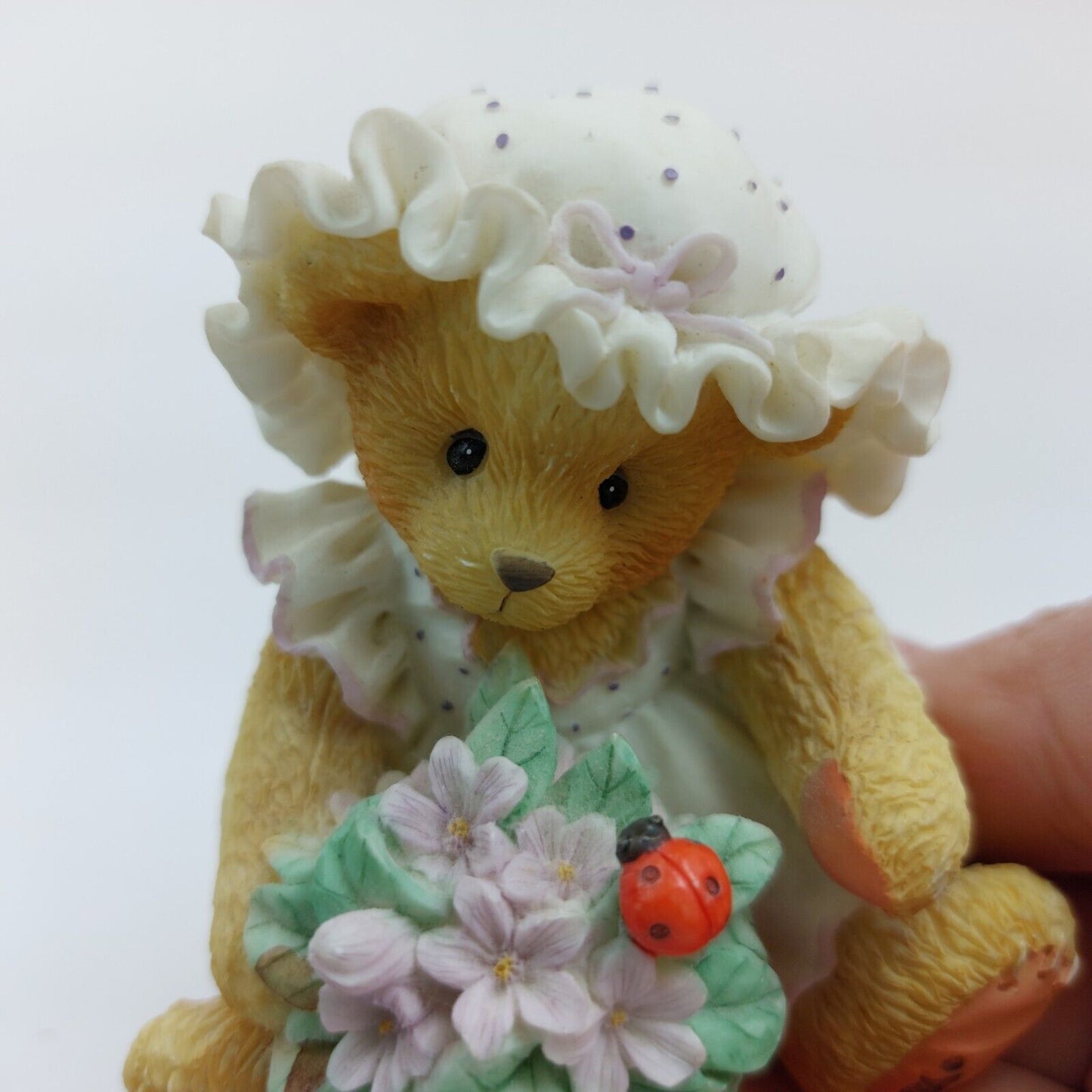 Cherished Teddies Violet 'Blessings Bloom When You Are Near' Collectible Figurin