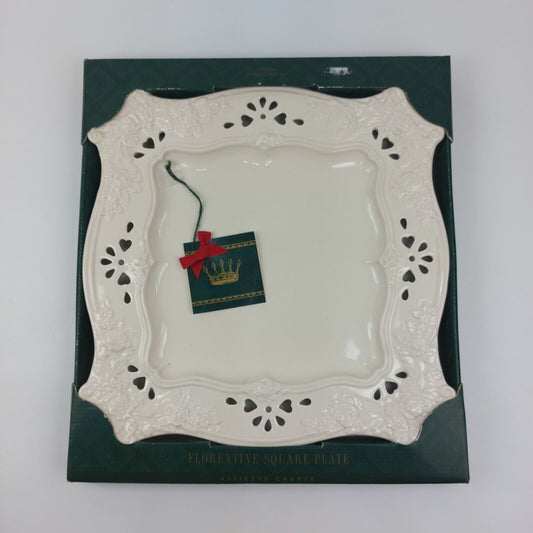 Marks & Spencer St Michael Florentine Square Decorative Plate 12",Original Box