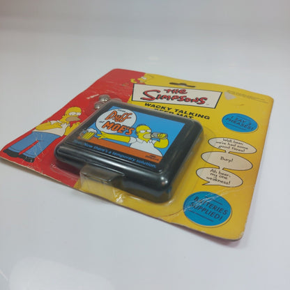 Very Rare-Vintage The Simpsons Wacky Talking Beer Mat With Batteries From 2003