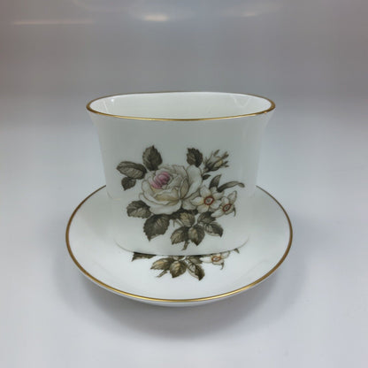 Royal Worcester Bone China Oval Spill Vase & Pin Trinket Plate Dish with Box