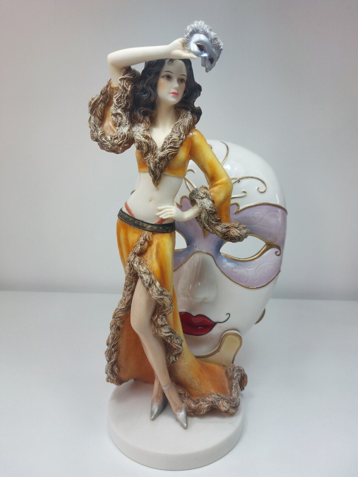 Regal Collection "Masquerade" Figurine - Porcelain, Woman in Venetian Attire