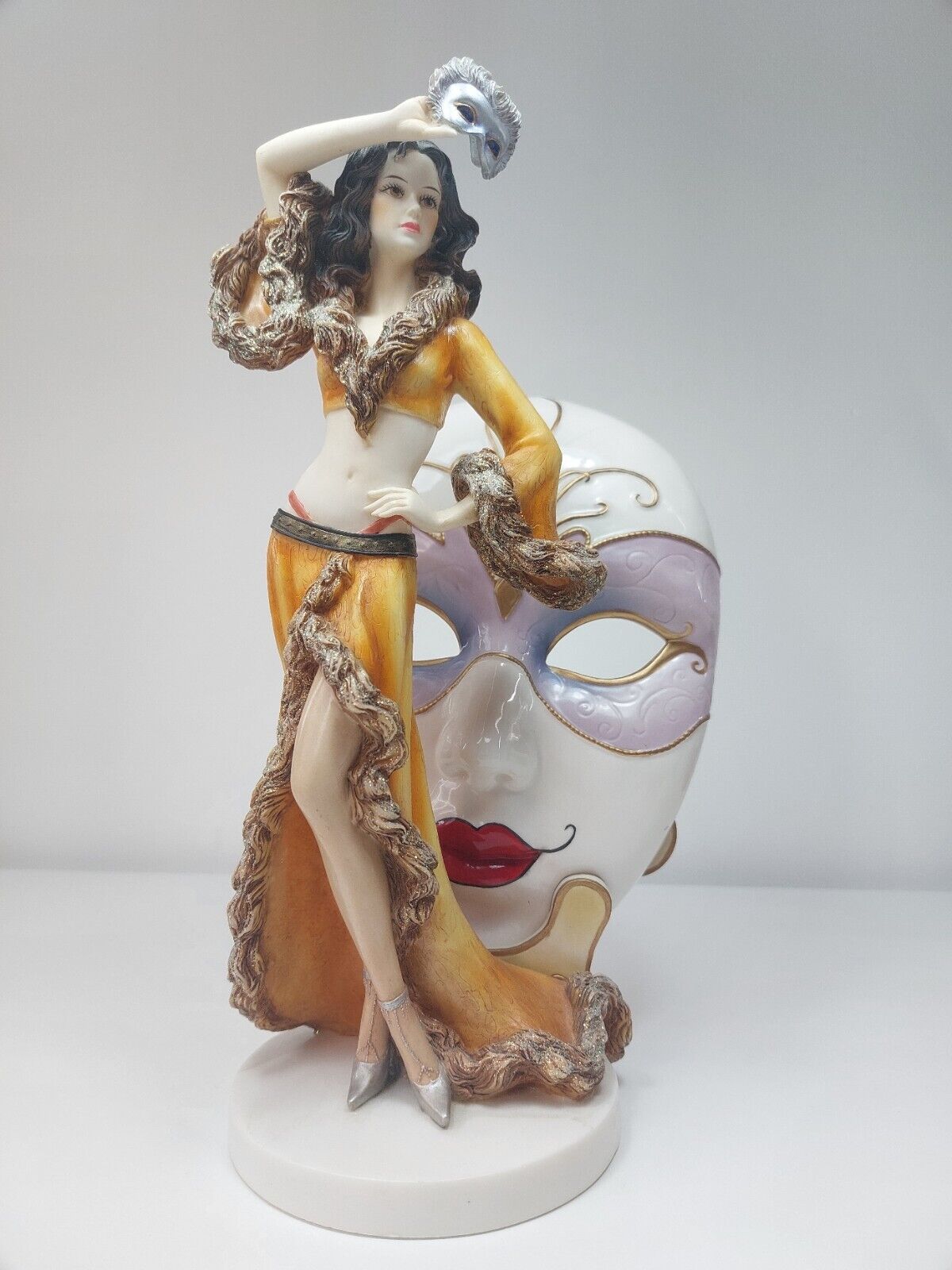 Regal Collection "Masquerade" Figurine - Porcelain, Woman in Venetian Attire