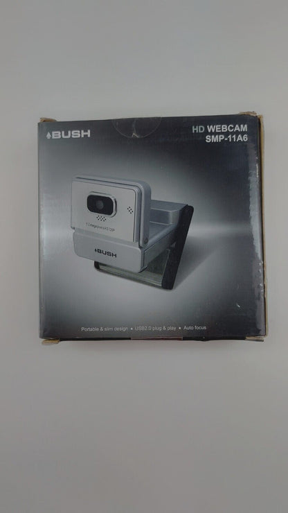 Bush HD Webcam SMP-11A6 1.0MP Sensor, USB2.0 Plug & Play, Portable Design - New