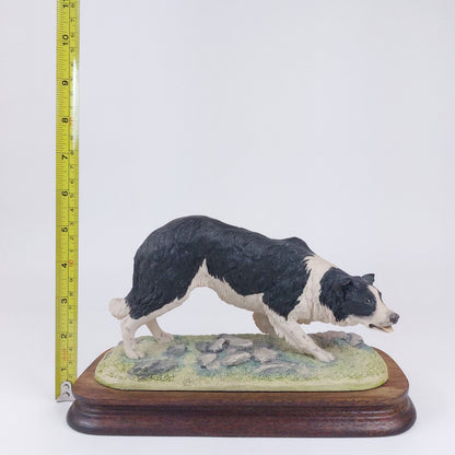 Border Fine Arts 'by F. Waugh' - Rare 1987 Collectible Dog Figurine, Scotland