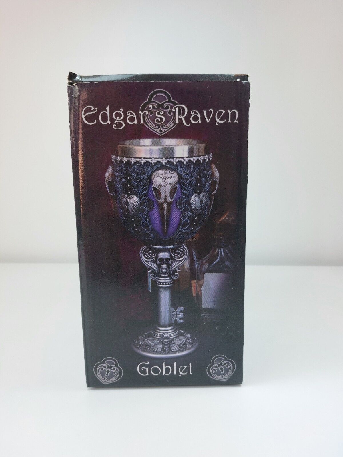 Edgar's Raven Goblet  Nemesis Now Gothic Drinking Chalice - 7"