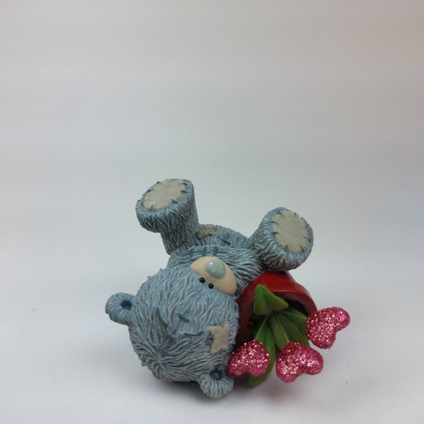 Hearts and Flowers Teddy Bear Figurine, "From Me to You"