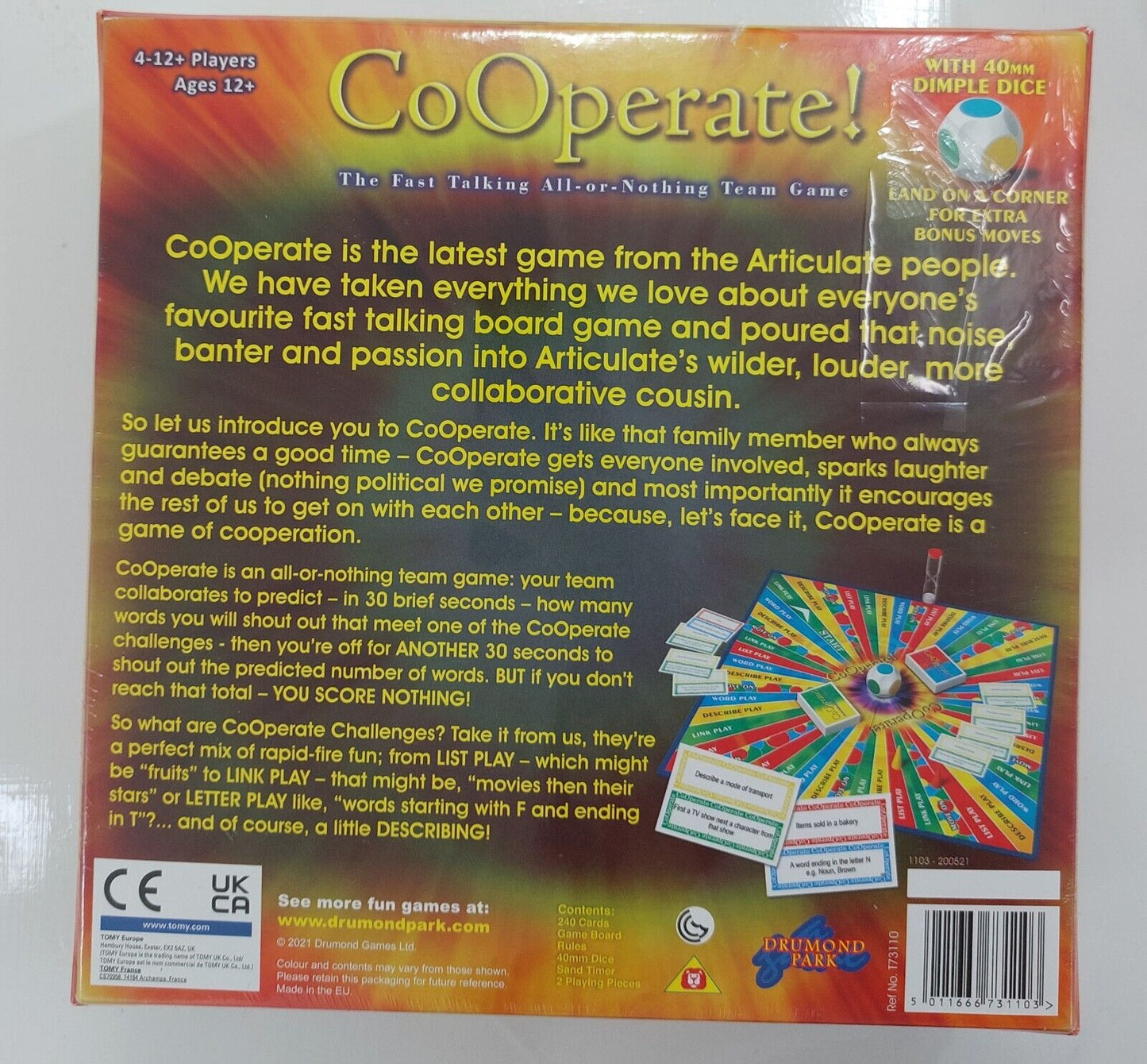 CoOperate Board Game by Drummond Park - Fast Talking All-or-Nothing Team Game