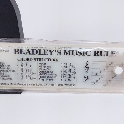 Bradley's Music Rule Slide Chart – Good Condition