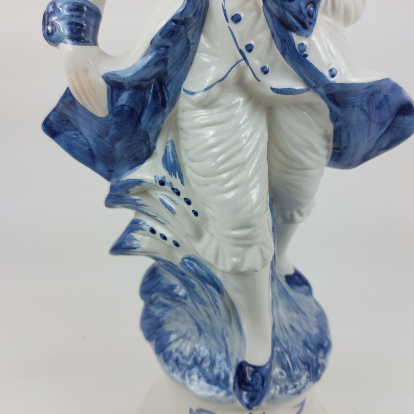 Vintage Capodimonte Porcelain Figurine - Elegant Lady in Blue Hat