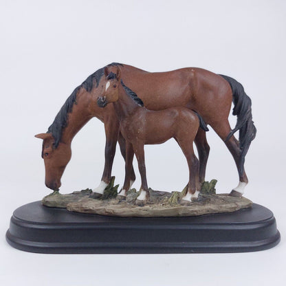 Academy Mare and Foal Horse Figurine - Realistic Detailed Sculpture 5 " #17/8283