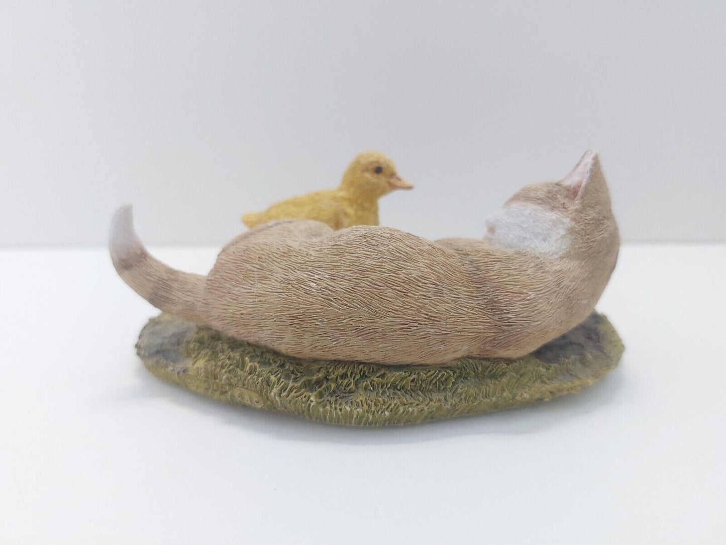 Sherratt & Simpson Kitten with Ducking Figurine /Ornament Hand Printed & Crafted