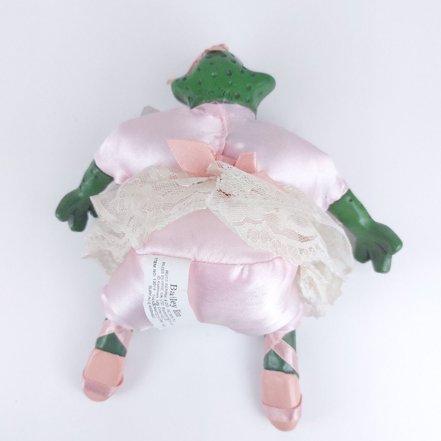 The Country Folks Bailey Rina Green Frog in Pink Dress