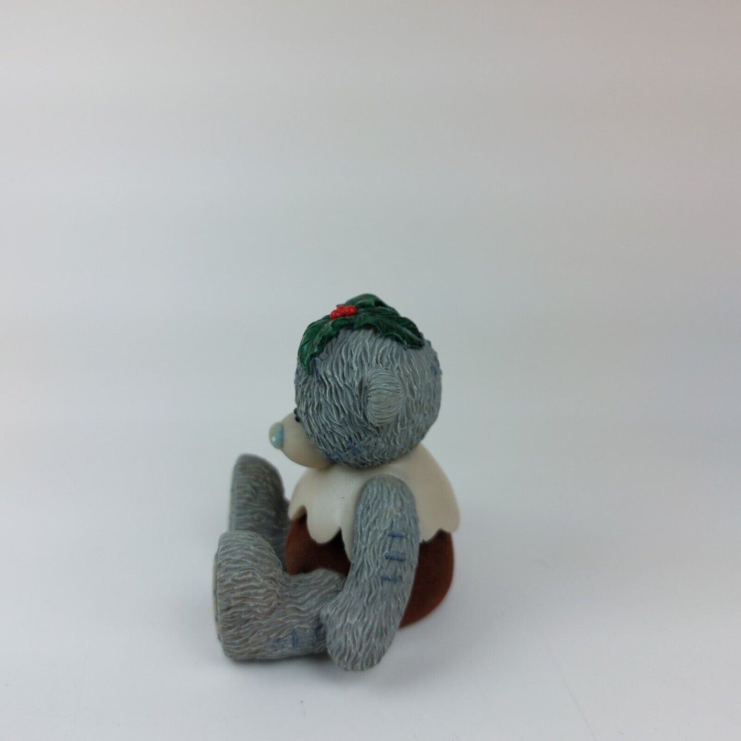 "Me to You" Grey Tatty Teddy with Christmas Pudding - Handmade and Painted