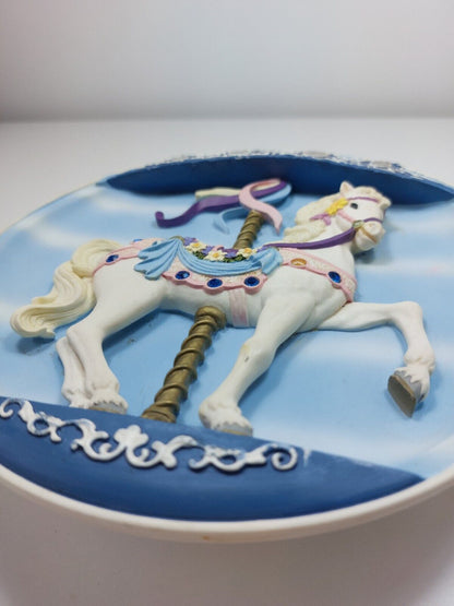 Bradex 1992 Musical Carousel Horse Plate "Sweet Standish"