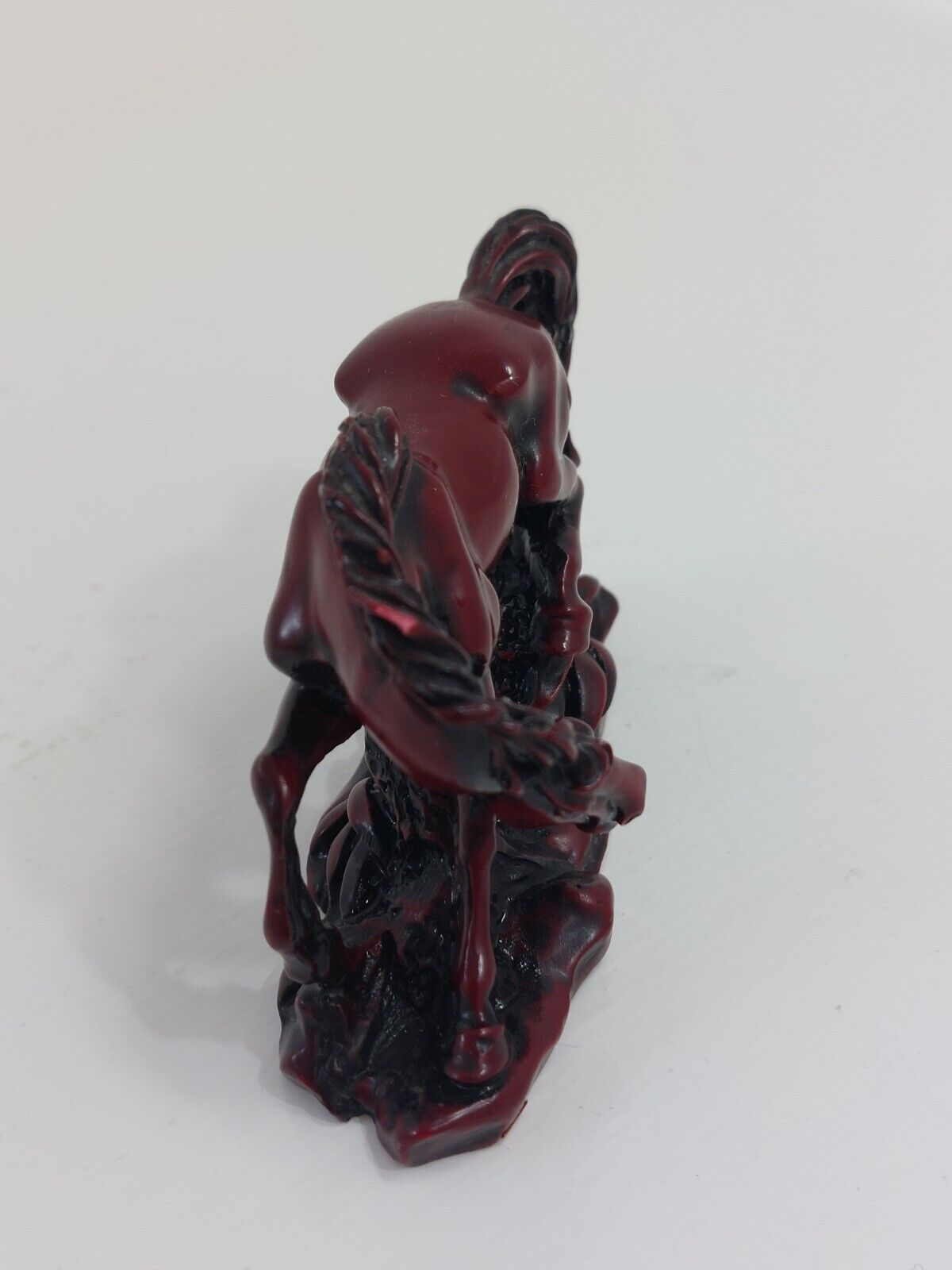 Vintage Chinese Wild Red Horse FENG SHUI Figurine 3" - Heavy 84 gr