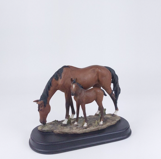 Academy Mare and Foal Horse Figurine - Realistic Detailed Sculpture 5 " #17/8283