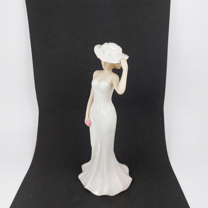 SBL Regal House Collection Porcelain Figurine - Paula in White Dress