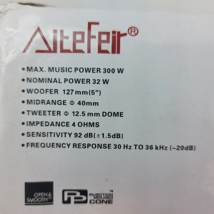 AiteFeir 5" 4 Way CAR Speaker 300w Max F Series AT-F0560, Opened Never Used