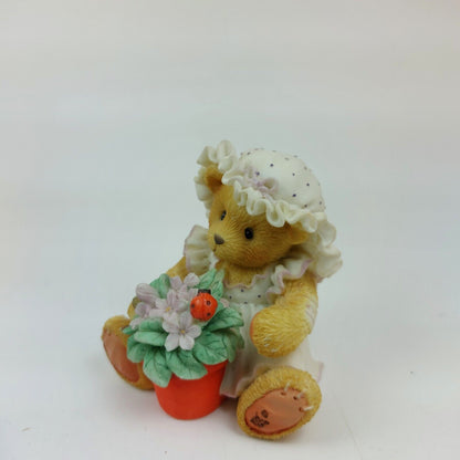 Cherished Teddies Violet 'Blessings Bloom When You Are Near' Collectible Figurin