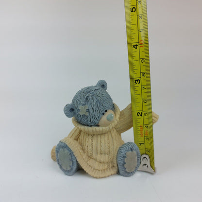 "Me to You" Grey Tatty Teddy in Knit Sweater - Handmade and Painted -2003