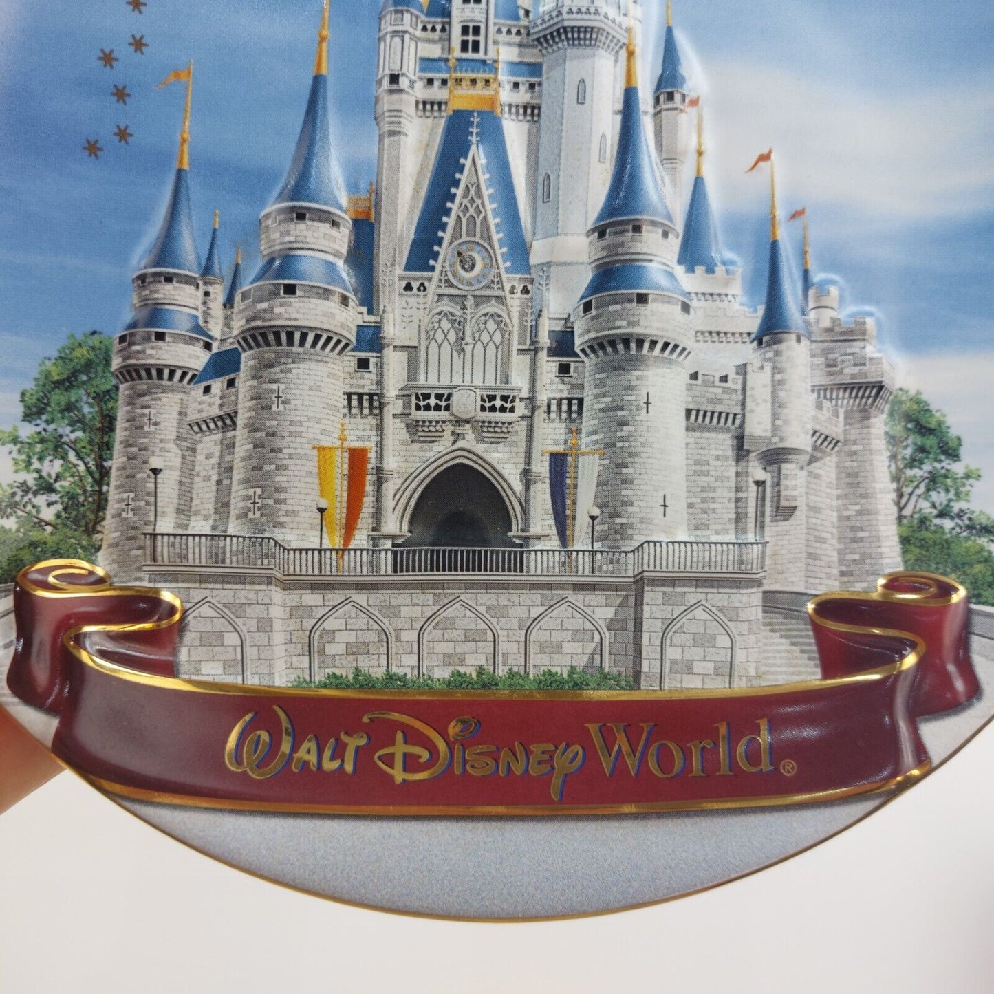 Walt Disney World Cinderella Castle 3D Collectible 9" Decorative Plate