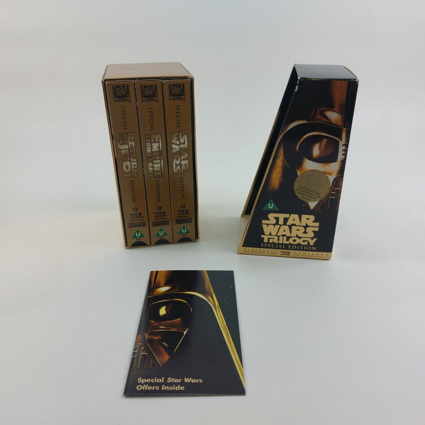 Star Wars Trilogy, Special Edition, Gold Box Set VHS 1997 Collectable See ThePic