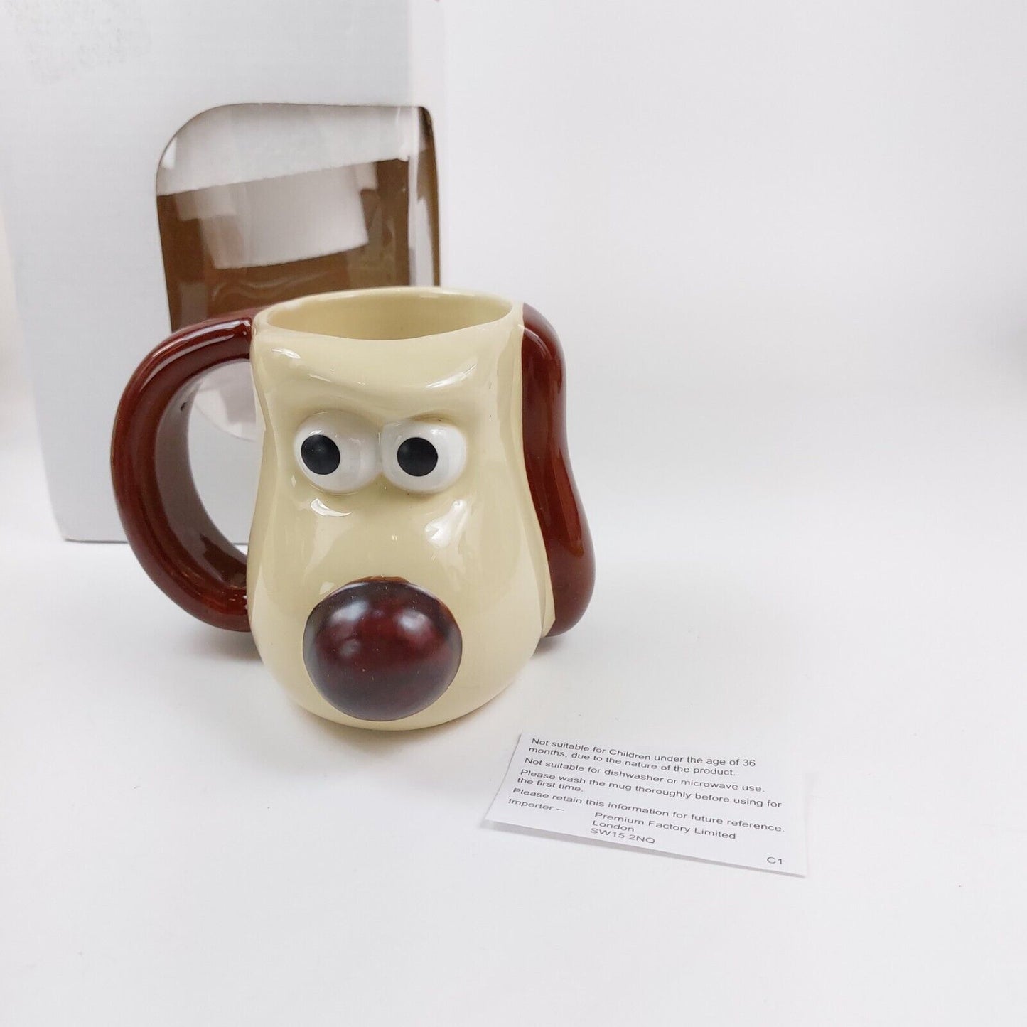 Rare Wallace & Gromit Heat Changing 3D Mug - 2005 PG Tips Collectible