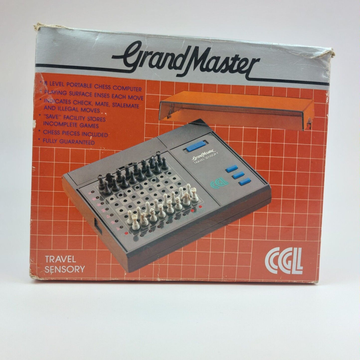 1980s Grand Master Travel Sensory Electronic Chess Computer - Vintage Chess