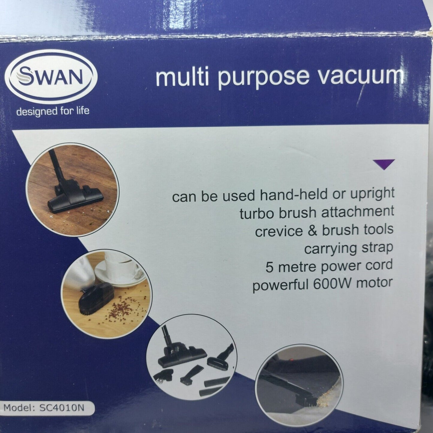 Swan SC4010N Multi-600W Motor Purpose Handheld Vacuum Cleaner - Grey