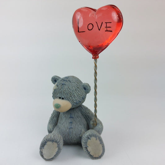 Me to You Tatty Teddy Bear With Love Heart Balloon 2003 Handmade Figurine Gift