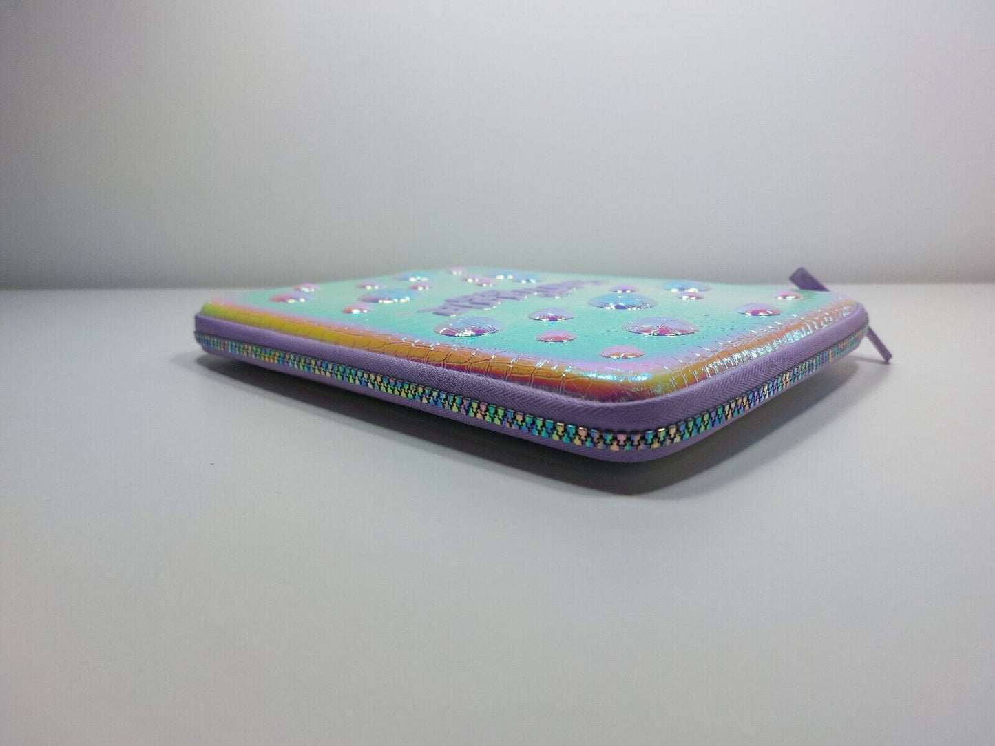 Smiggle Holographic Hardtop Pencil Case with Raised Bubble Design