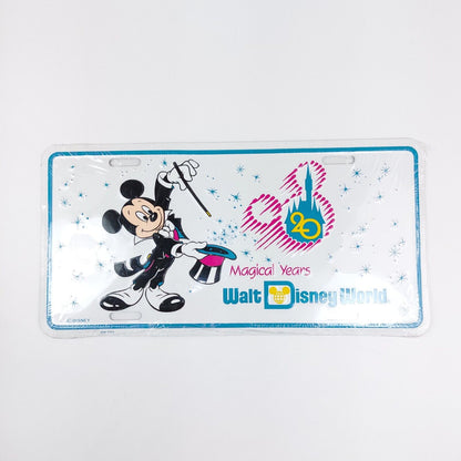 1991 Walt Disney World 20 Magical Years Sealed Commemorative Metal License Plate