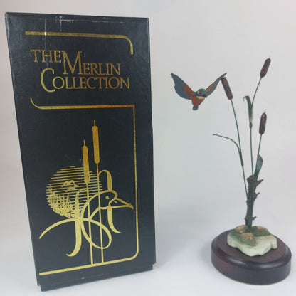 Limited Edition Kingfisher Sculpture, Signed by the artist,The Merlin Collection