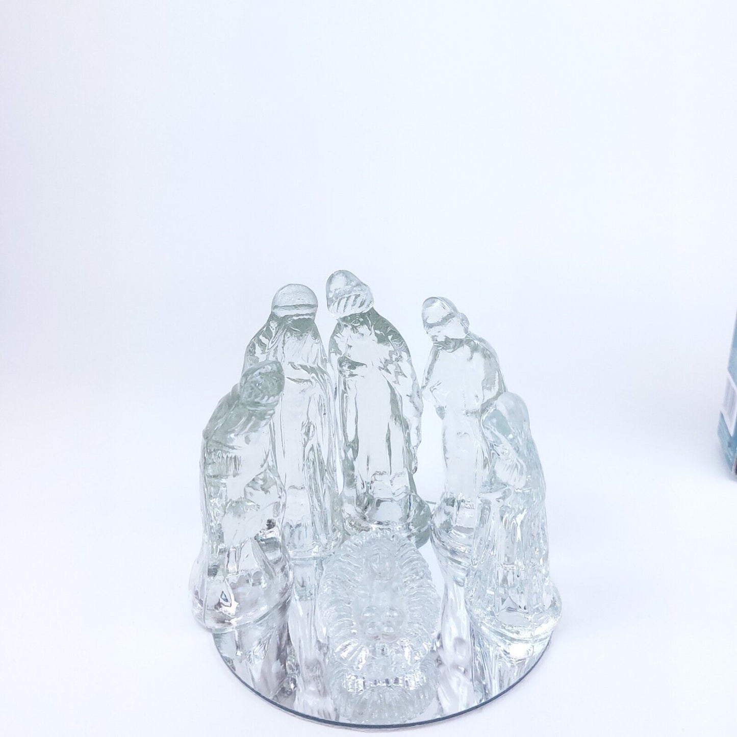 Christmas Glass Nativity Set, Complete Collection in Original Box,Good Condition