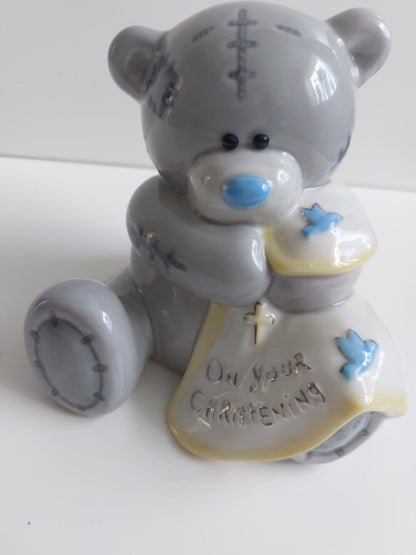 Me to You "On Your Christening" Porcelain Tatty Teddy Figurine - Collectible