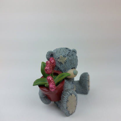 Hearts and Flowers Teddy Bear Figurine, "From Me to You"