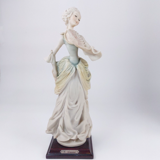 Giuseppe Armani Figurine Elegant Lady with Fan, Porcelain, 18 Inches,Collectible