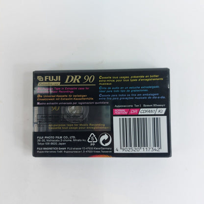 New Sealed Fuji DR 90 Tape Cassette IEC I / Type I Normal Position, Extra Slim C