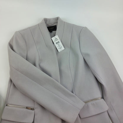 Size 14/42 Lipsy London Light Grey Coat New With Tag