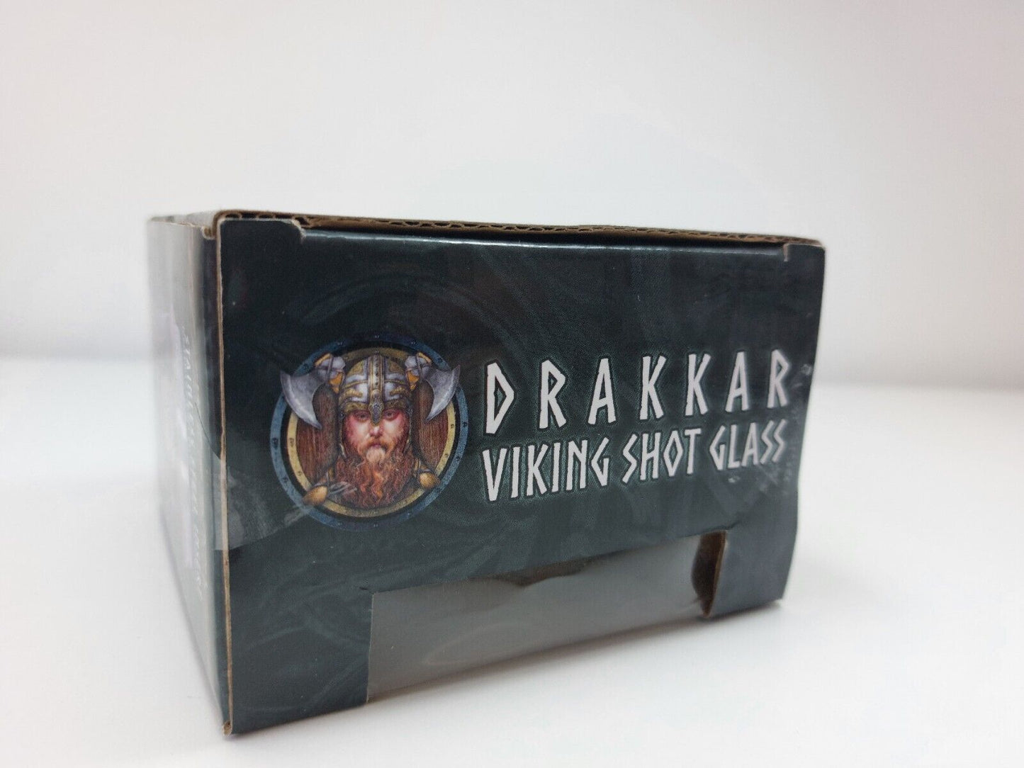 Nemesis Now Drakkar Viking Shot Glass- Hand-Painted Resin with Stainless Steel