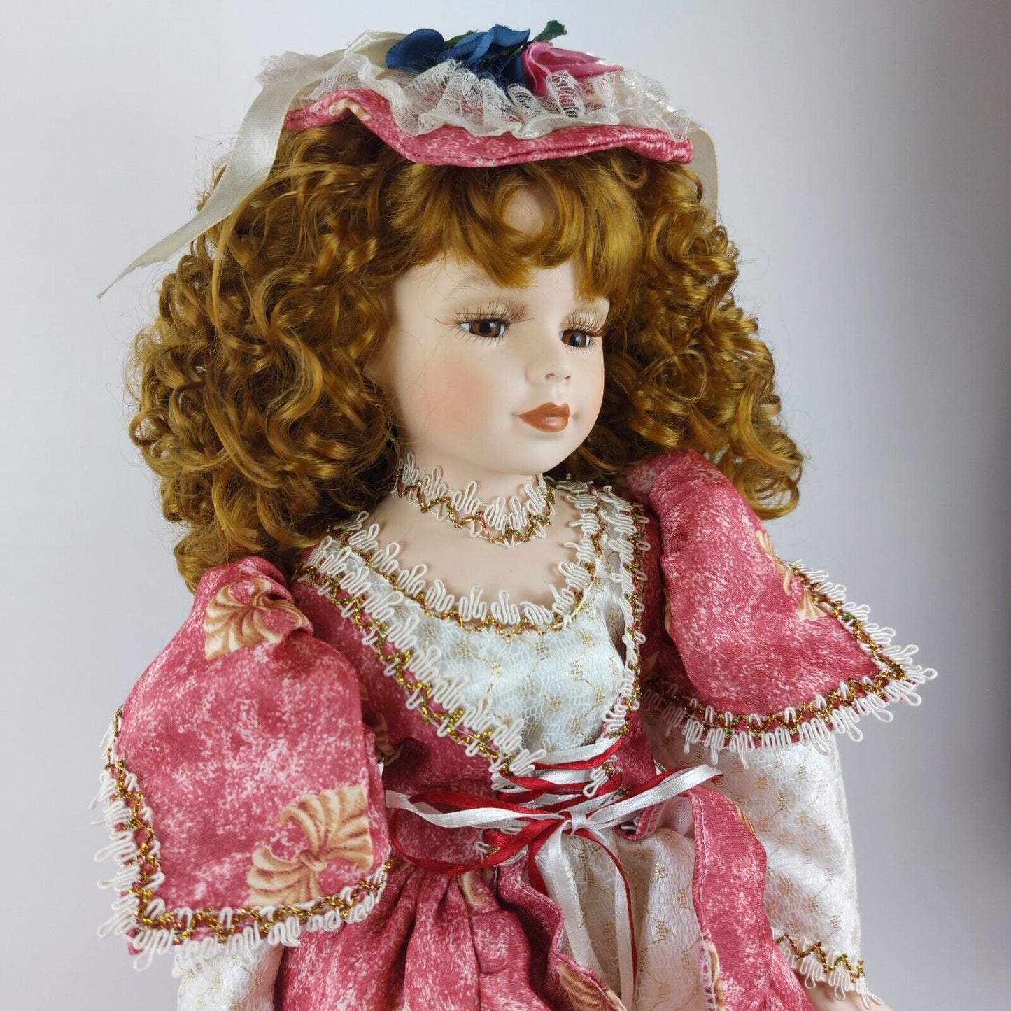 Handcrafted & Handpainted Porcelain Doll Gloria Big Size In Original Box