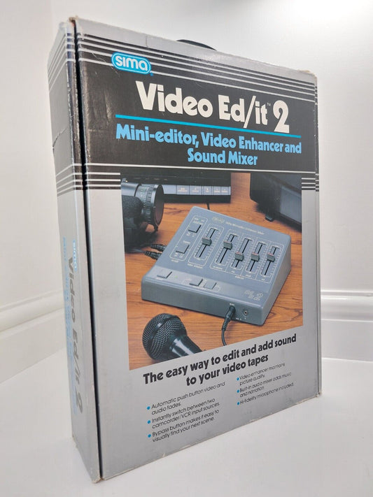 SIMA Video Ed/it 2 Mini Editor Video Enhancer and Sound Mixer Vintage