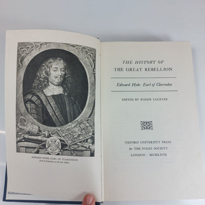 Clarendon's History of the Great Rebellion by Edward Hyde Folio Society 1967