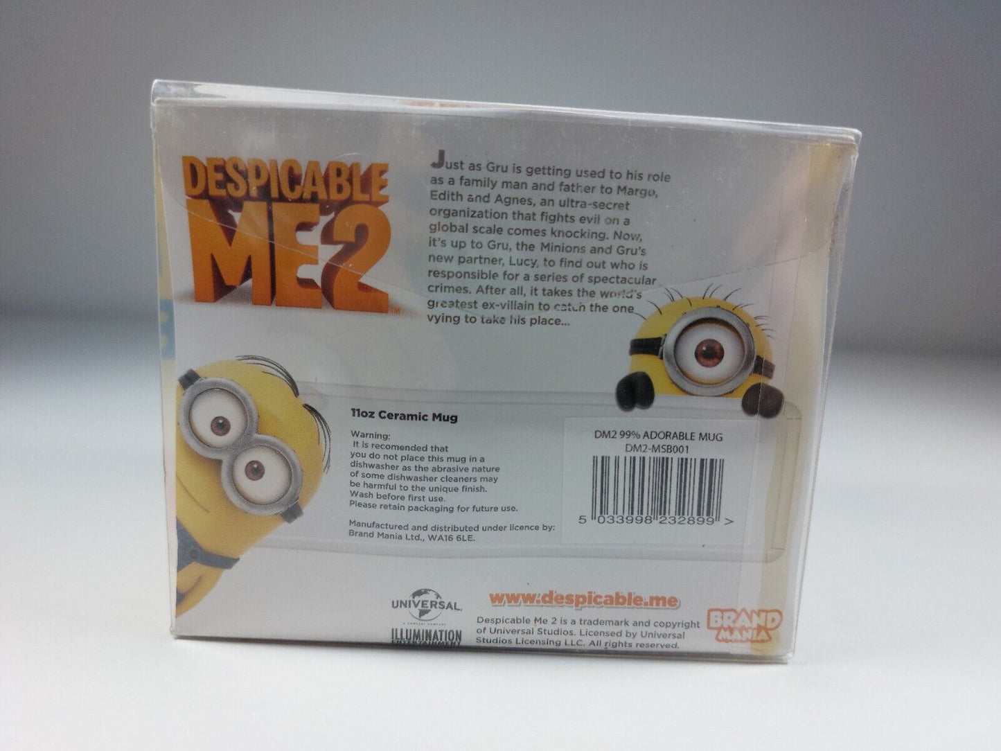 Despicable Me 2 Minions Ceramic Mug - Fun Minion Face Design - New in Box