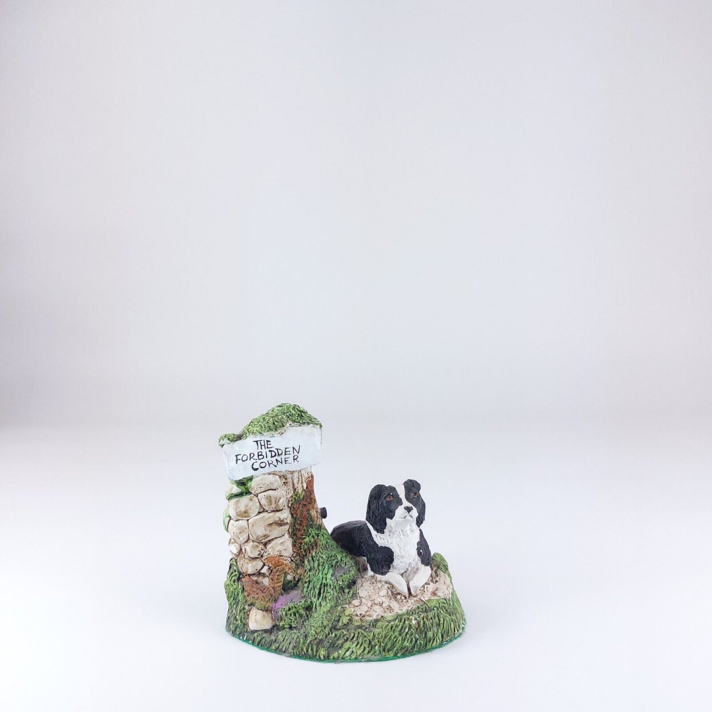 The Forbidden Corner Figurine, Linnet & Moss, Dog & Stone Arch, Hand-Painted